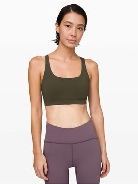 Dark Olive Energy Bra